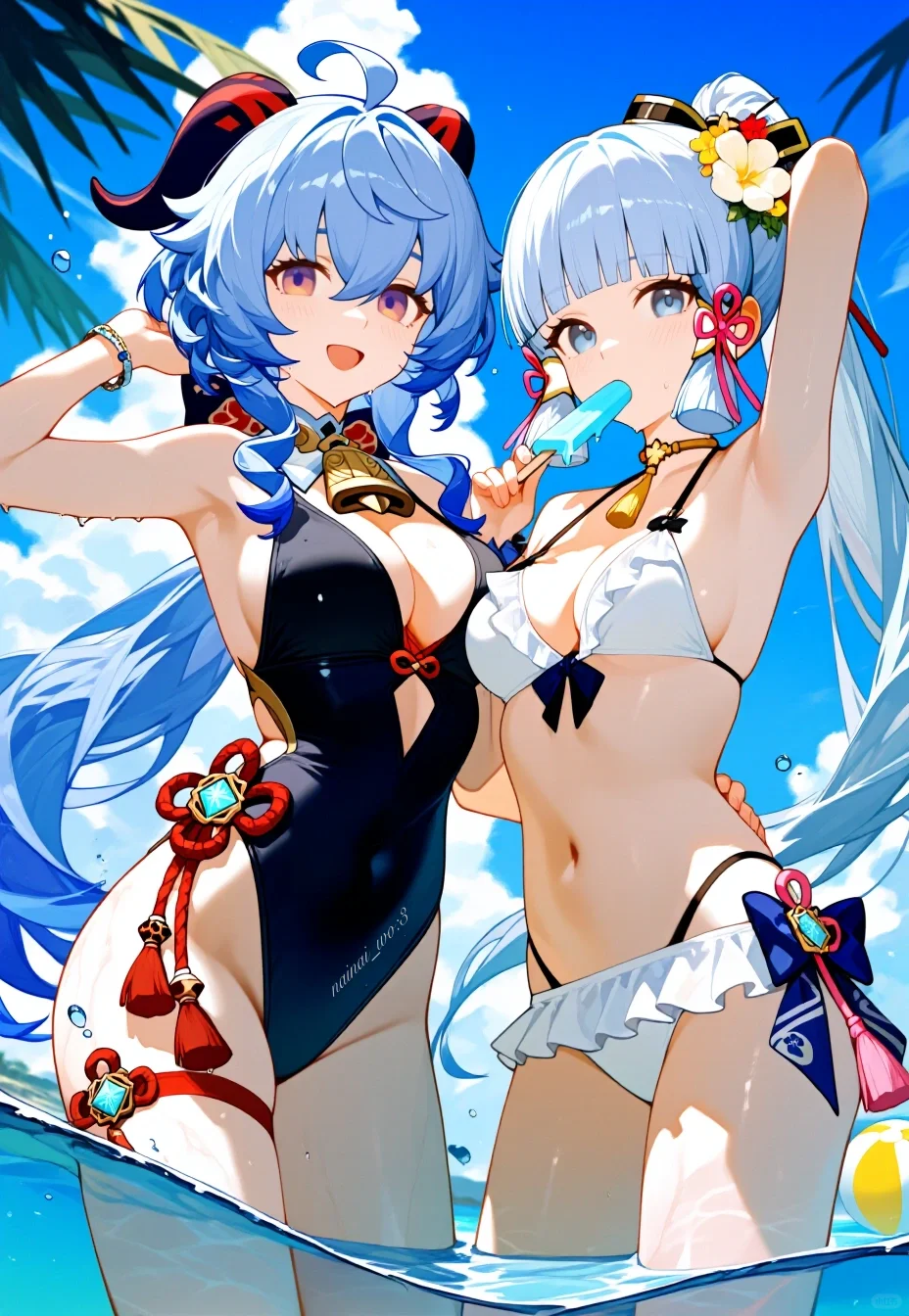 「原神AIGC.第1期｜去海边！吃冰棍！」