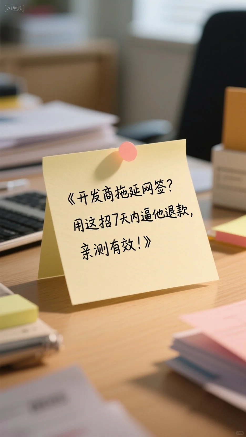 《开发商拖延网签？用这招7天内逼他退款》