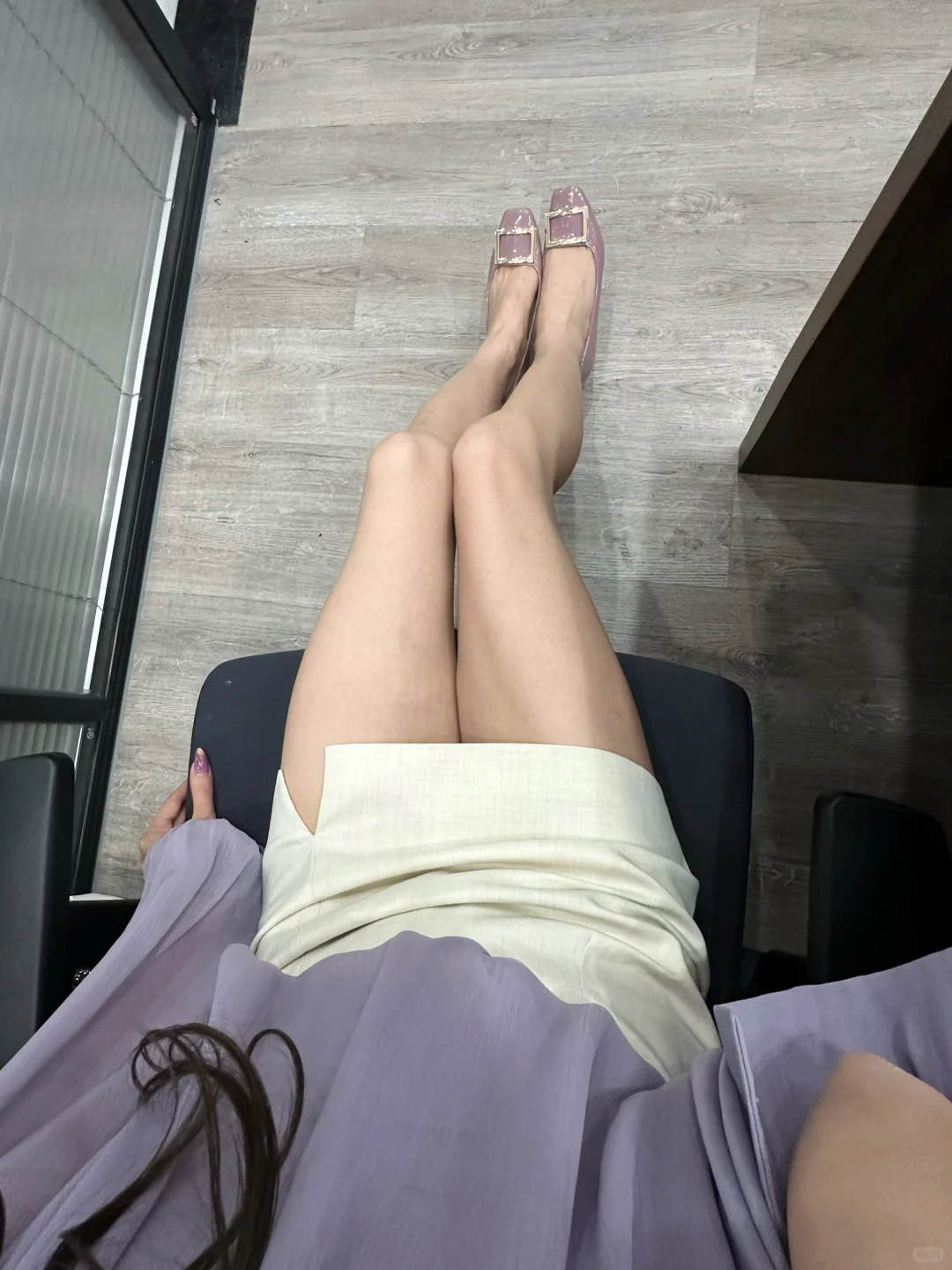 高个子通勤穿搭☂️听说紫色能招财