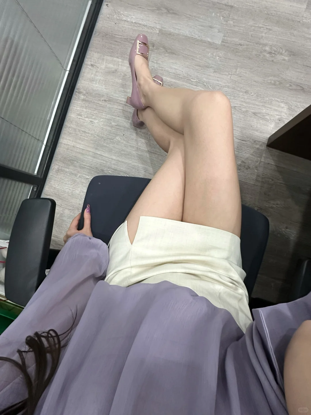 高个子通勤穿搭☂️听说紫色能招财