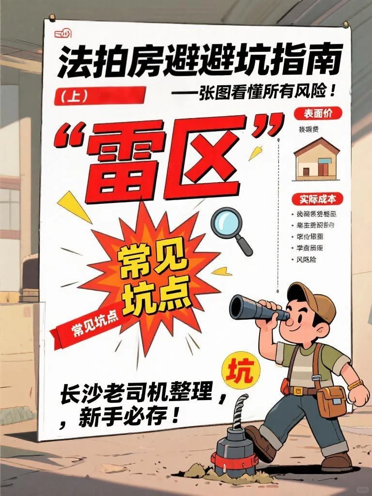 法拍房避坑指南：雷区常见坑点