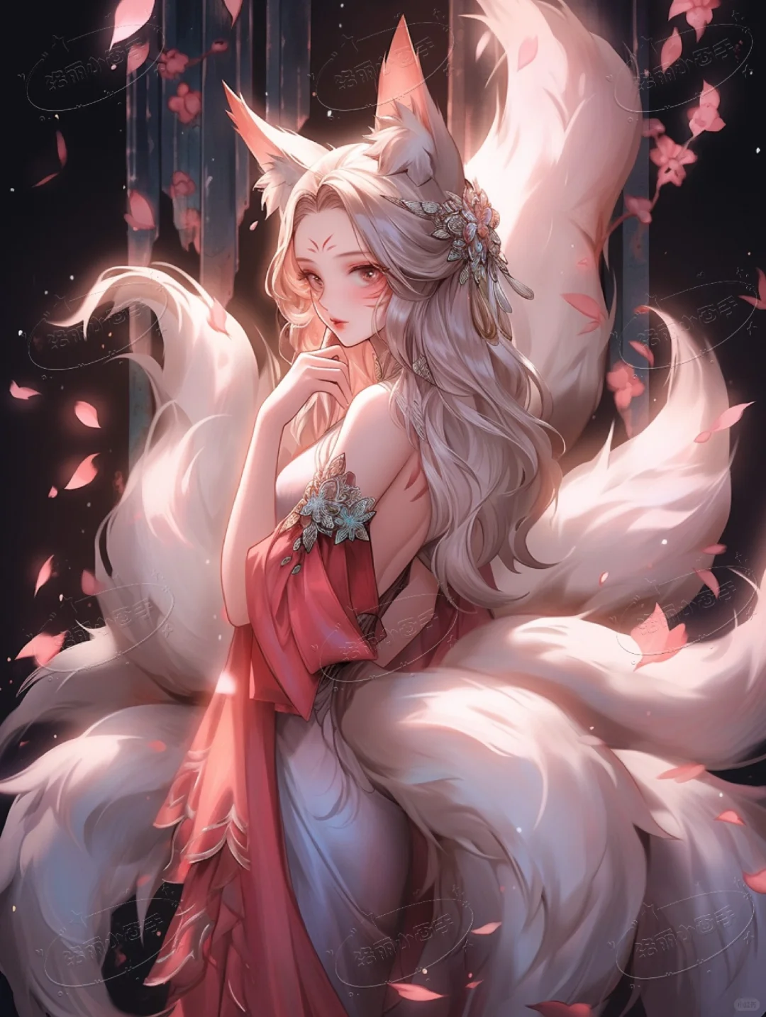 古风动漫版九尾狐姐姐🦊妖艳妩媚🌸