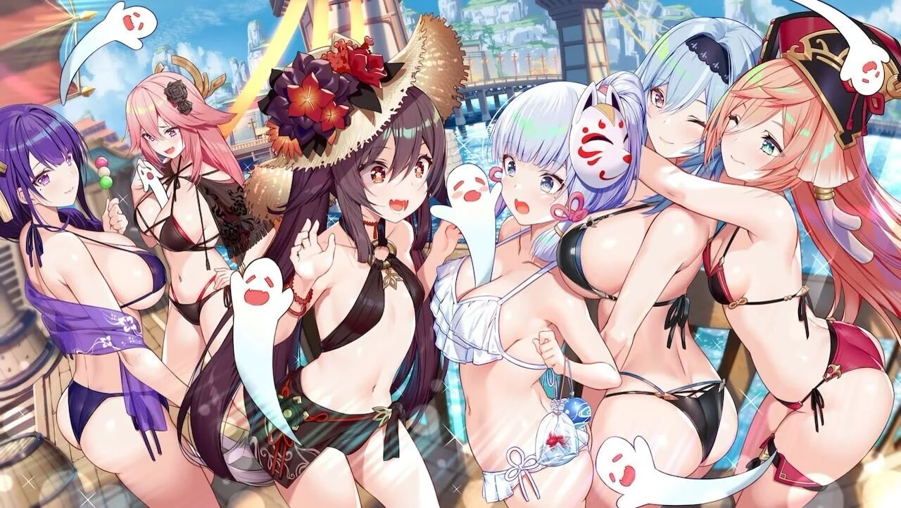 原神泳装秀