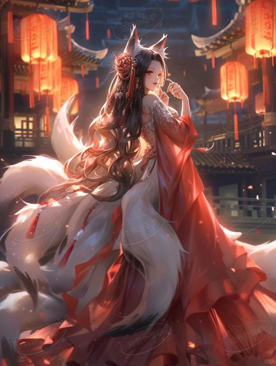 古风动漫版九尾狐姐姐🦊妖艳妩媚🌸