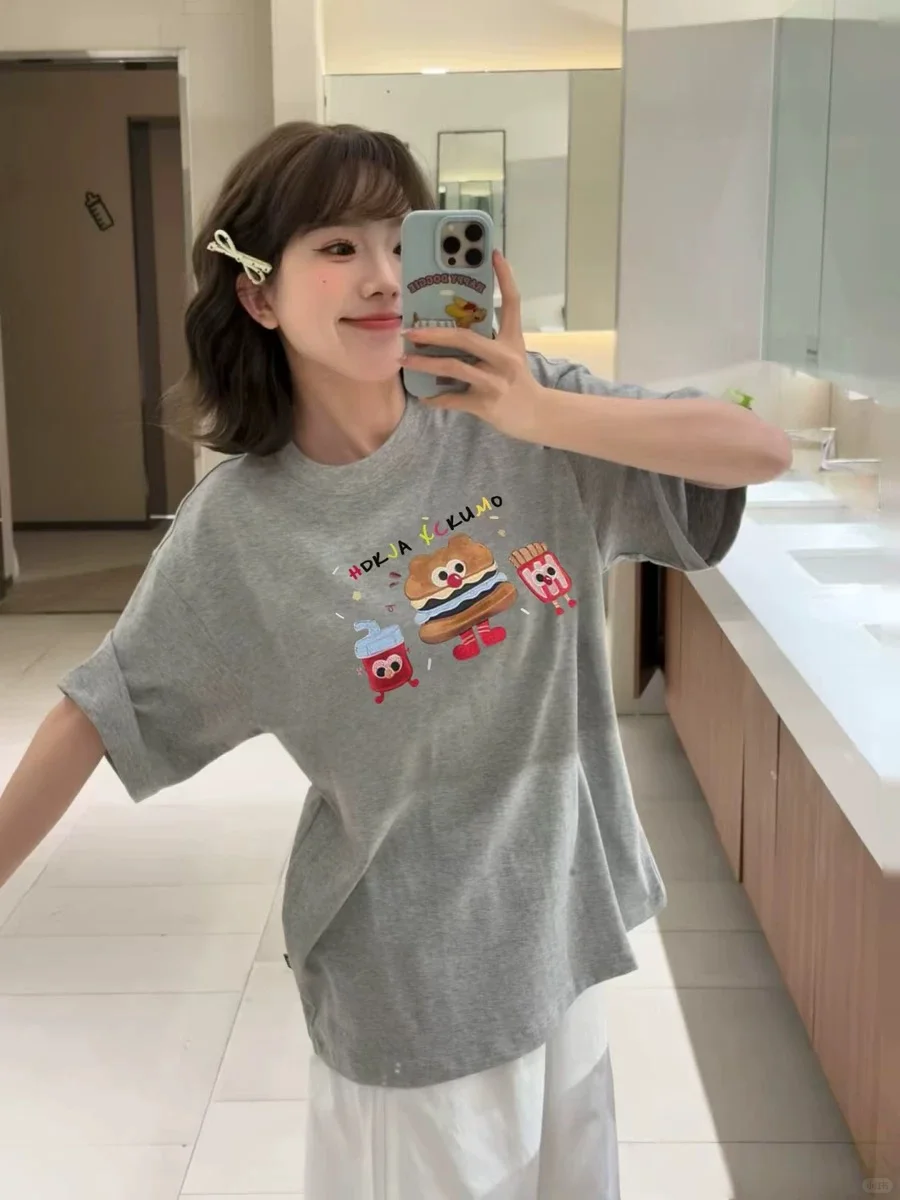 趣味卡通印花 T 恤也太会撩拨少女心啦！