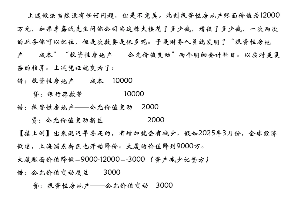 中级会计实务-投资性房地产（二）
