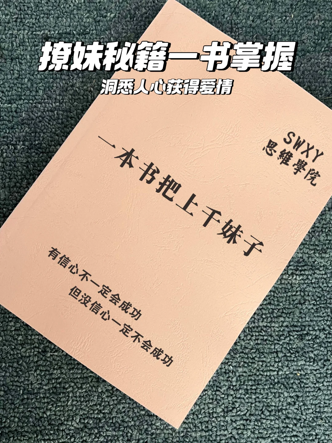 掌握撩妹秘籍💘《一本书把上千妹子》