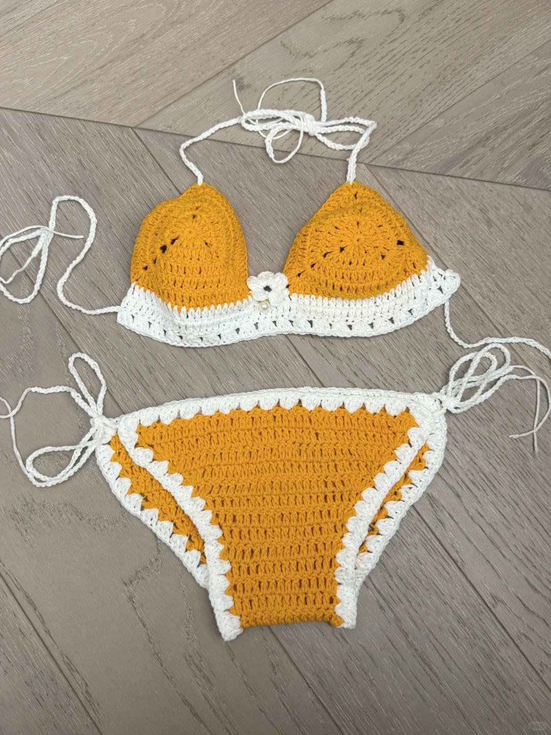 【儿童比基尼钩针手作】🌊✨ 🧶（简单图解）