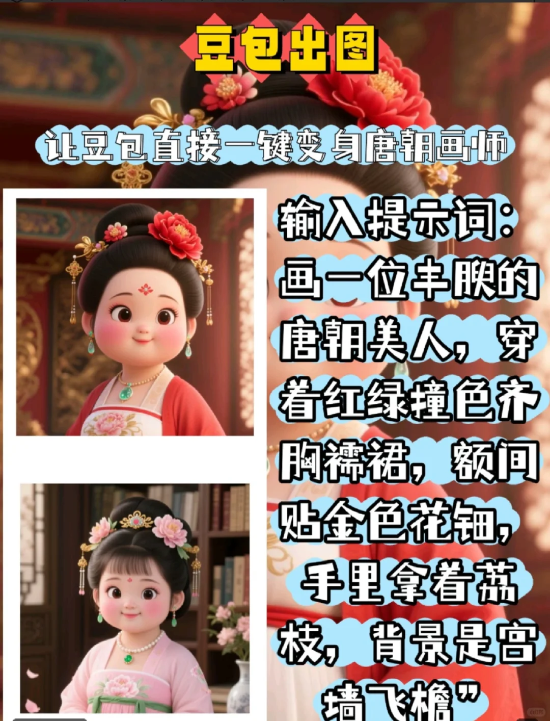 教你一键制作大唐胖美人AI视频