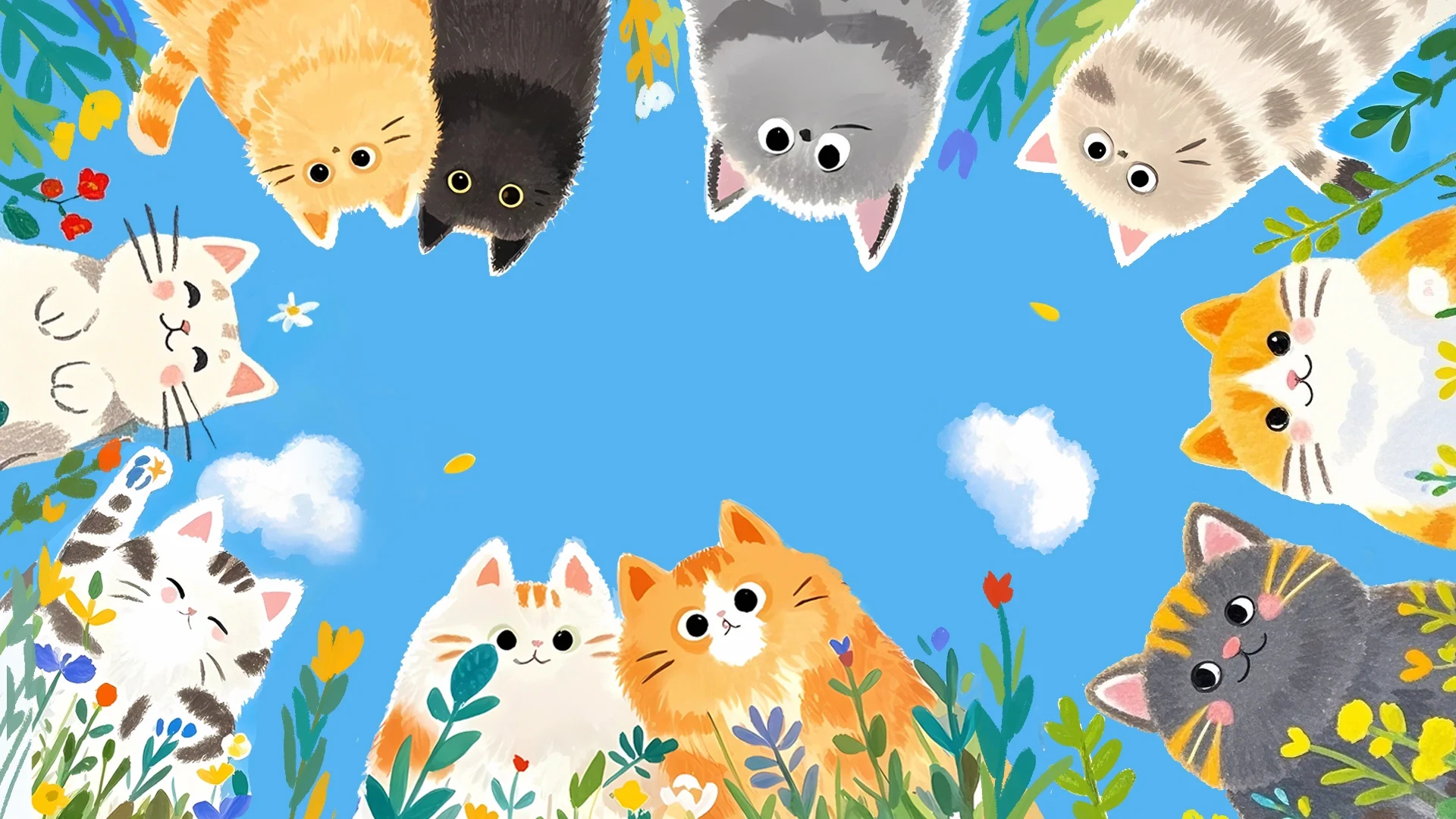 壁纸分享|治愈系春日小猫咪