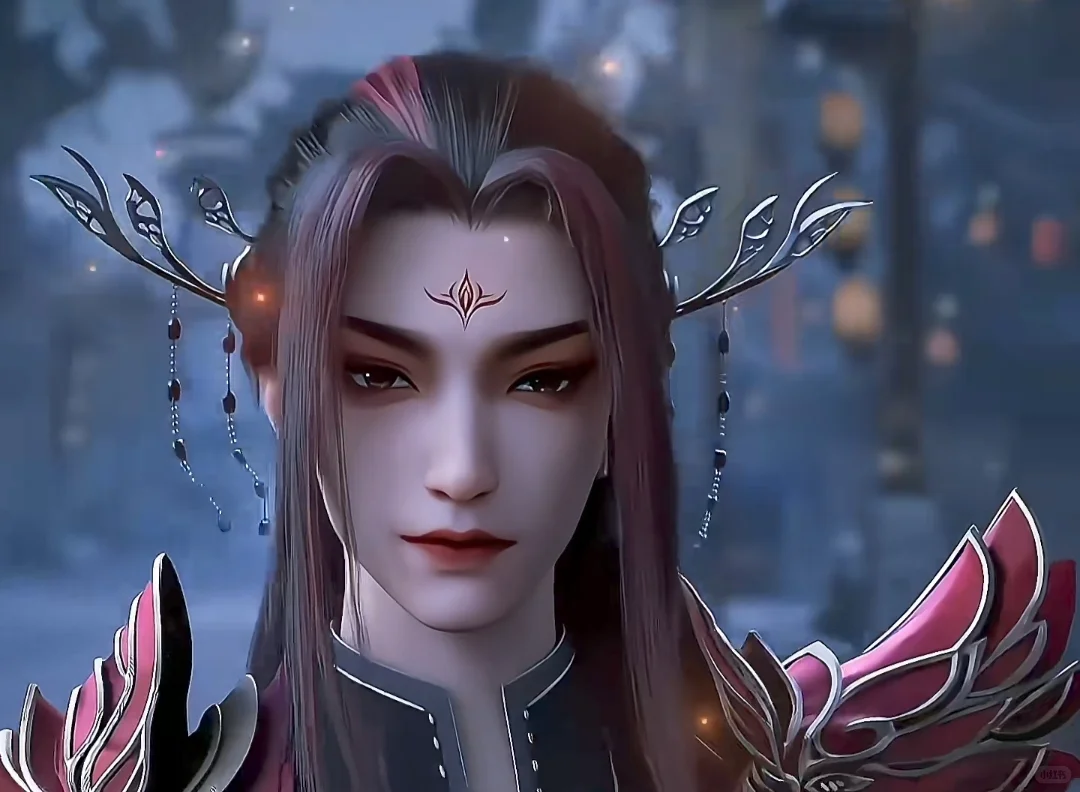 动漫的雨生魔好妖艳啊！雌雄莫辨