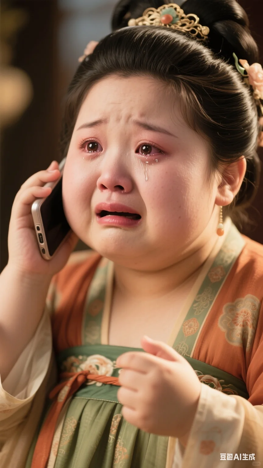 救命！被AI造的唐代哭包美人破防眼泪会拉丝