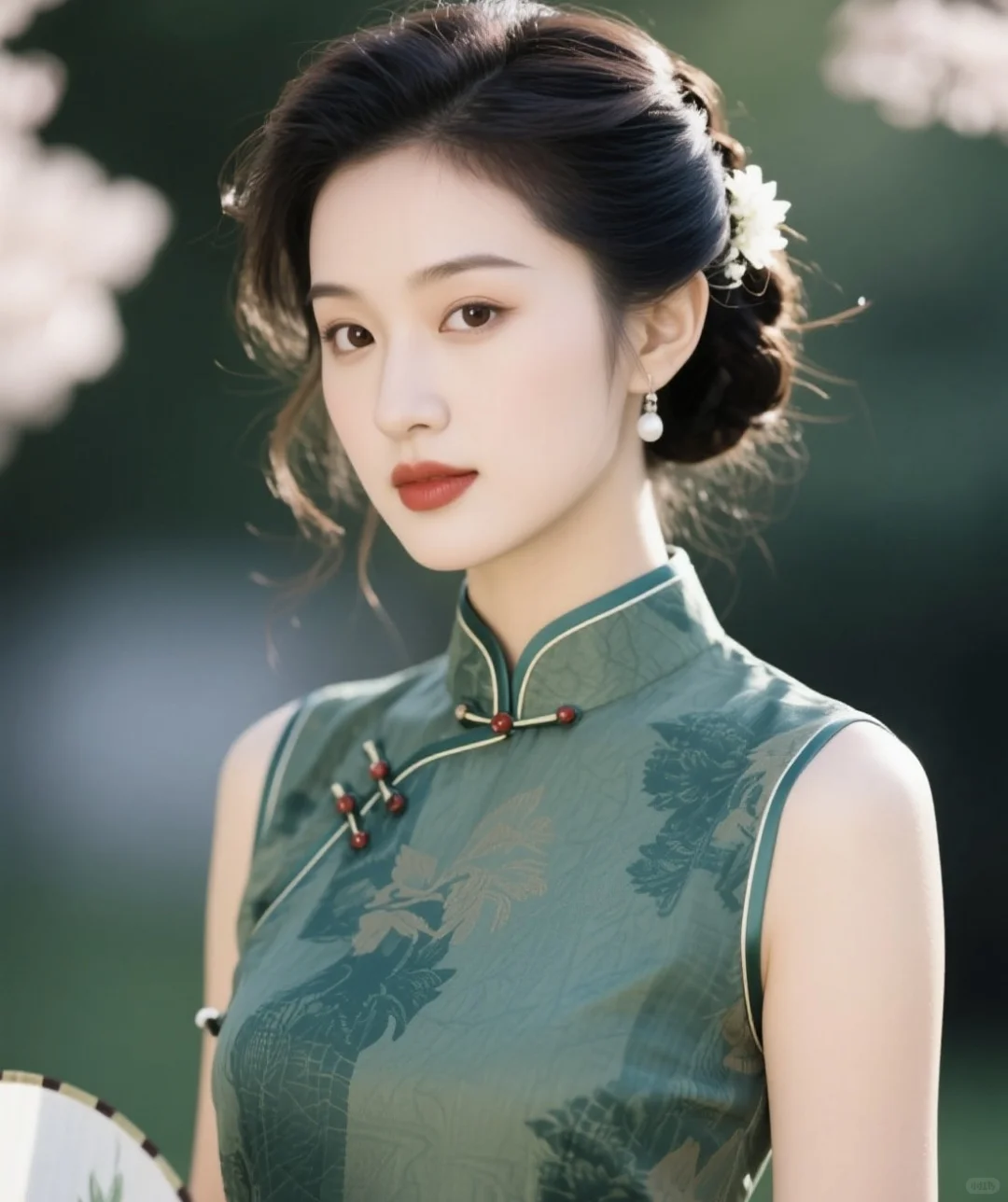 存一些穿旗袍裙子最好看的几种发型，快来学