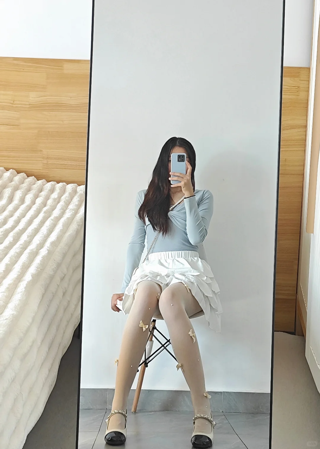 今天是温柔甜妹｜白丝 玛丽珍鞋 泡泡裙