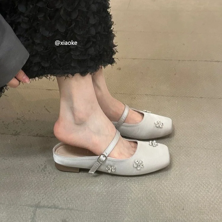 百丽香奈绝美玛丽珍水钻鞋光影里的精致尤物
