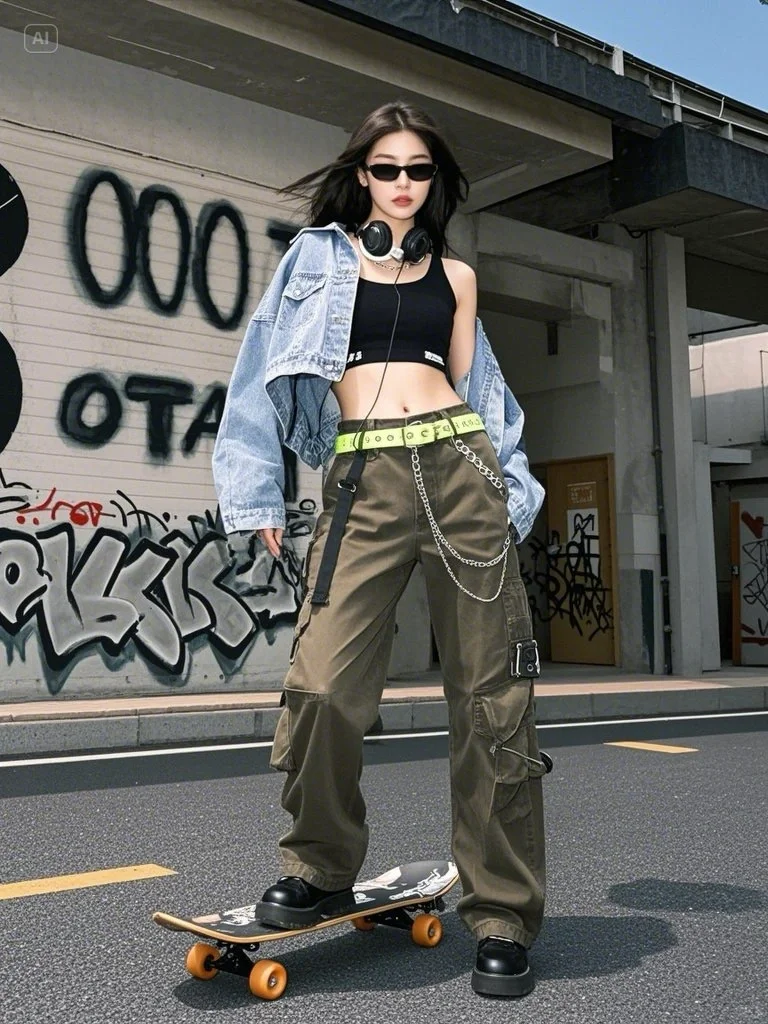 【🛹街头拽姐｜把马路当T台走】