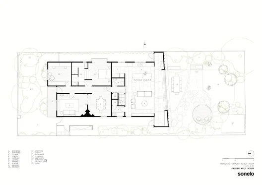 住宅花园|Garden Wall House