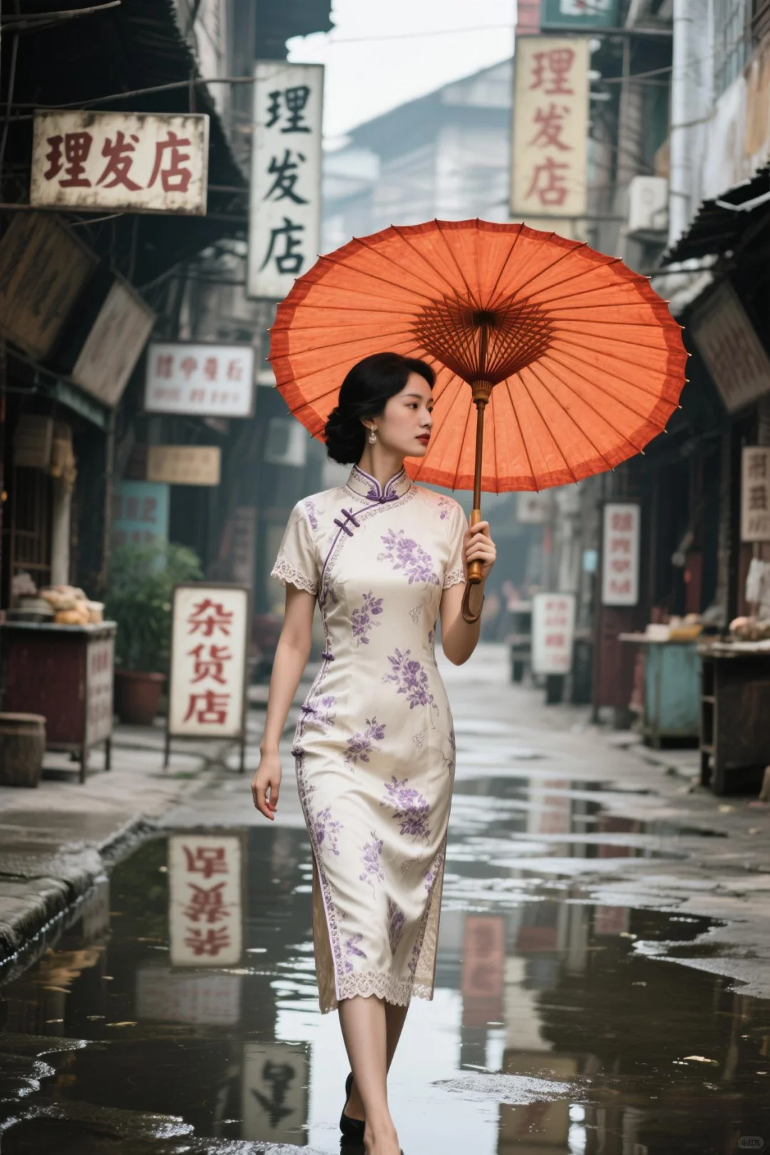 绘画素材（AI创） ℓ 中国风系列之一·旗袍