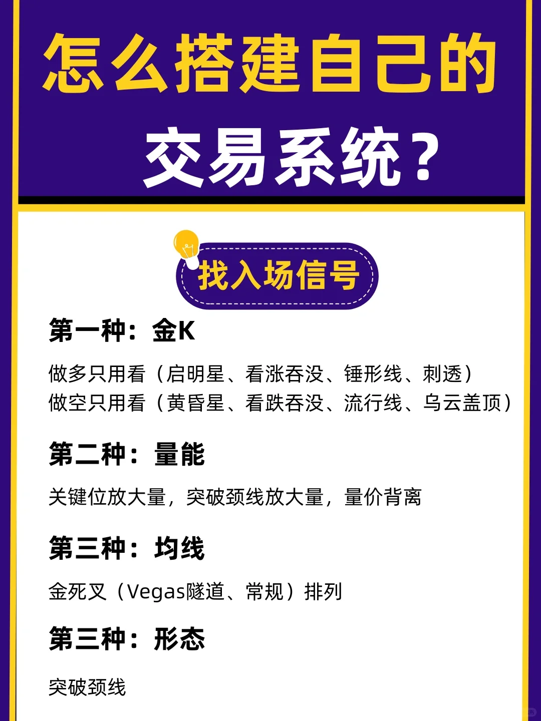 5步教你组建自己的交易系统！