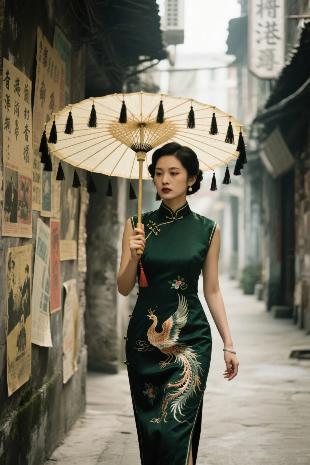 绘画素材（AI创） ℓ 中国风系列之一·旗袍
