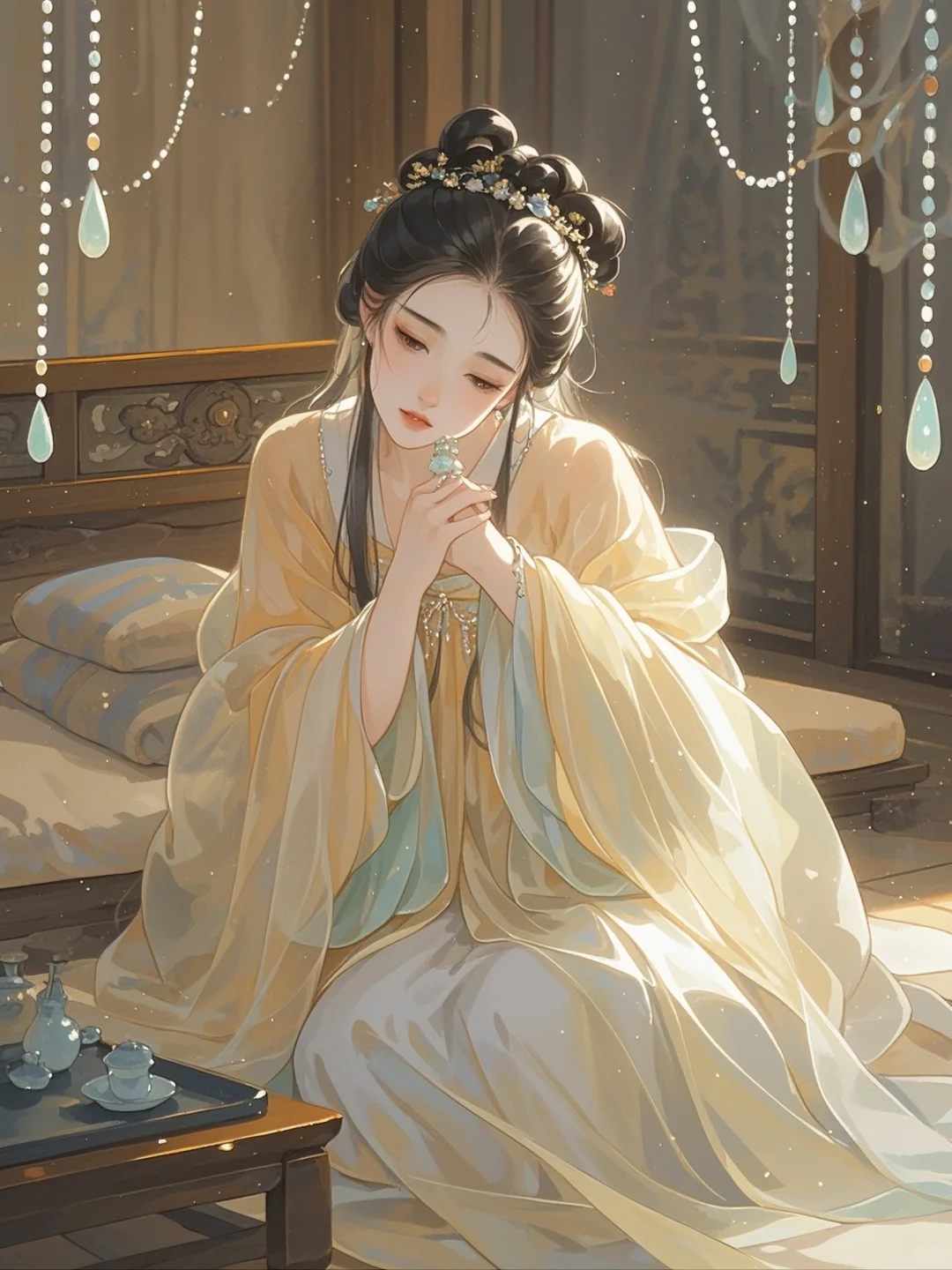 闭月羞花怨，沉鱼落雁愁