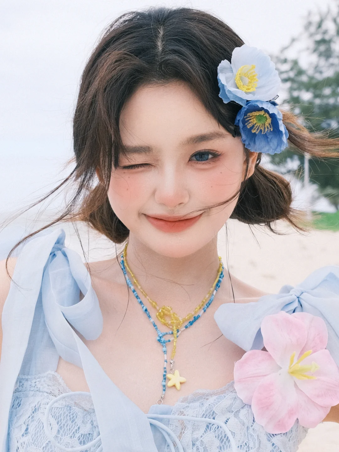 这个甜度超标的比基尼宝贝是谁家的！💙