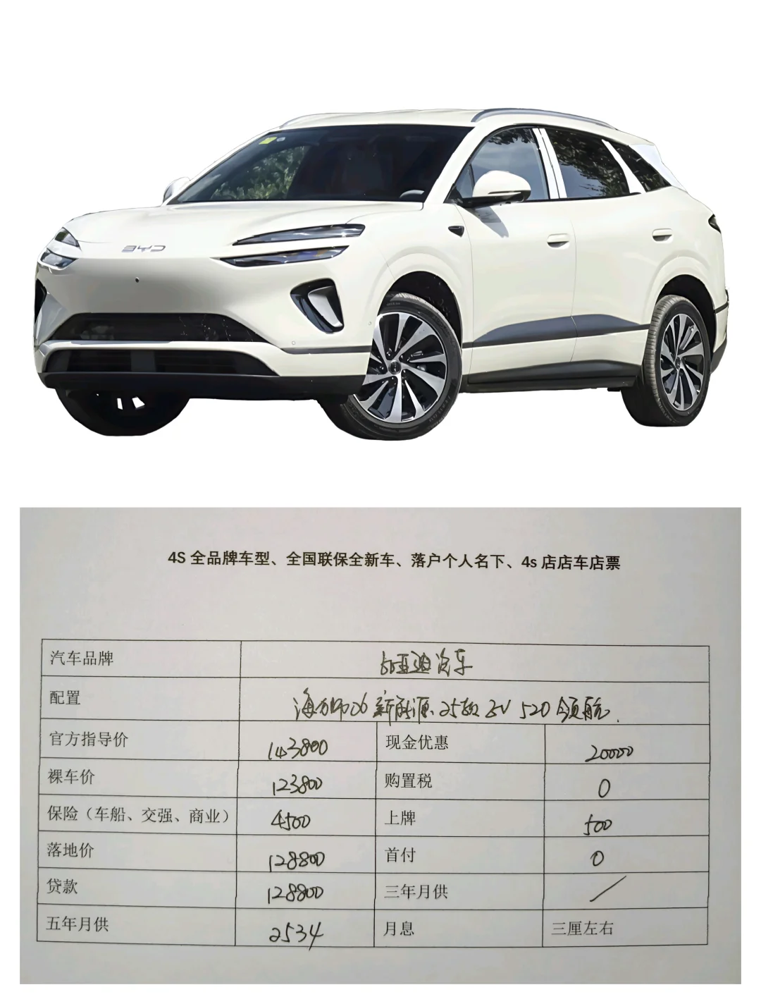 比亚迪海狮06ev 低零首付购车活动