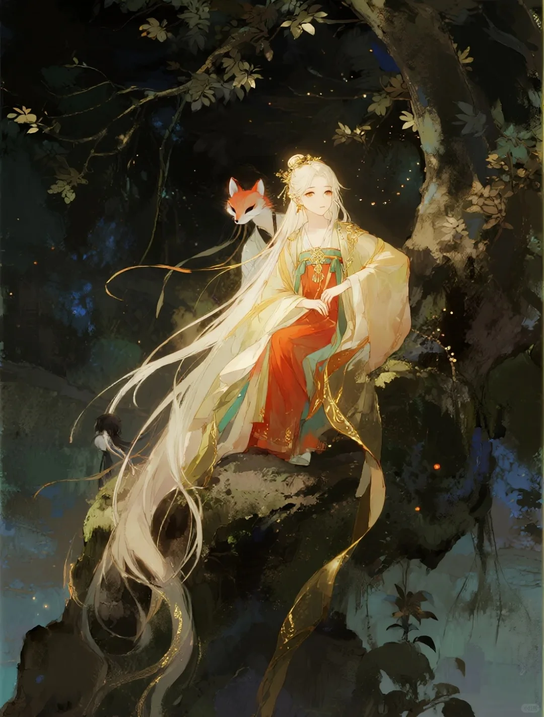 可商素材·山中灵女
