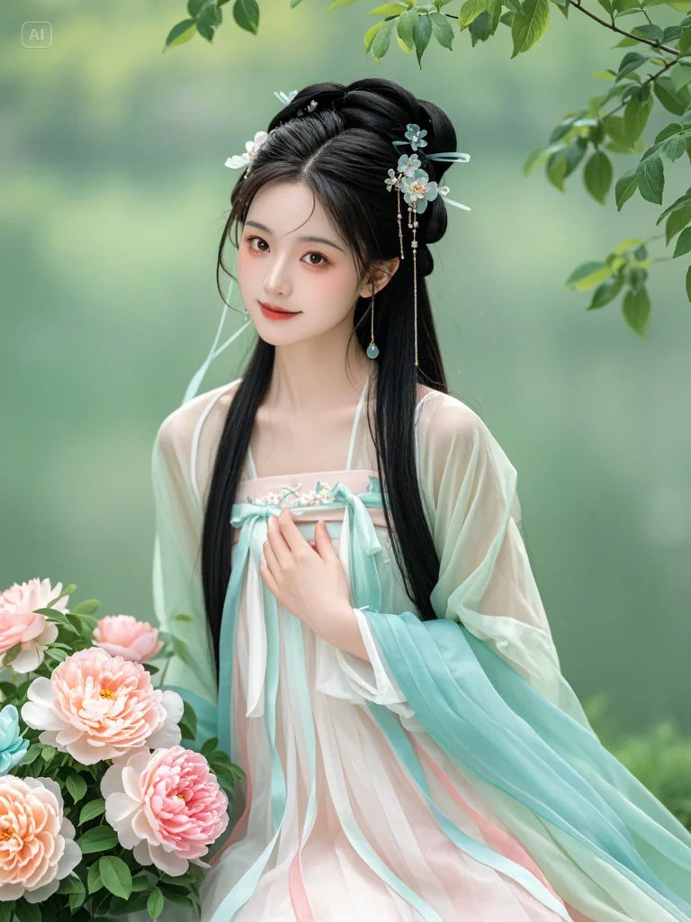 古风小美女【AI生成，勿混淆】