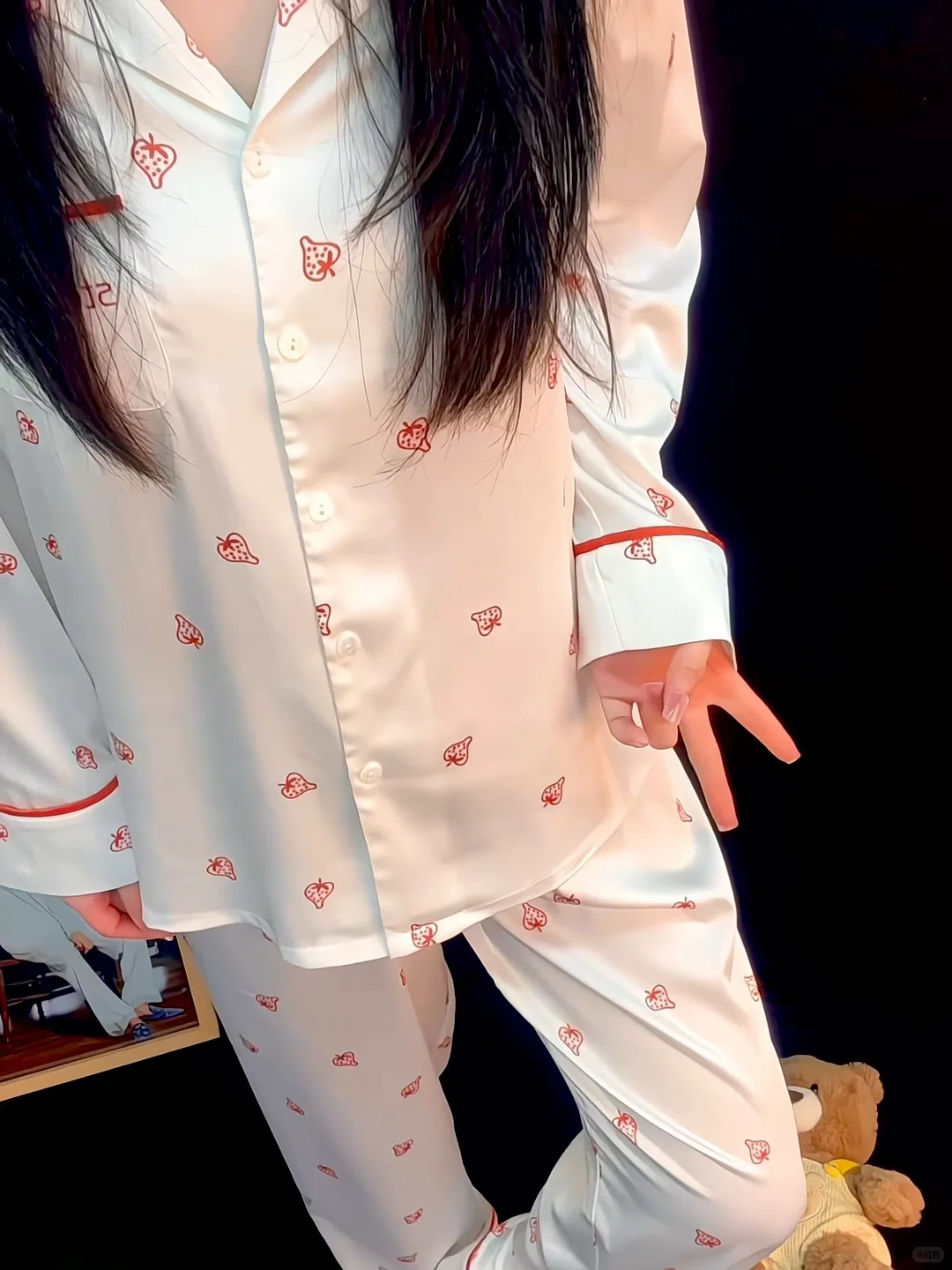 这个睡衣真的好奶～奶甜奶甜