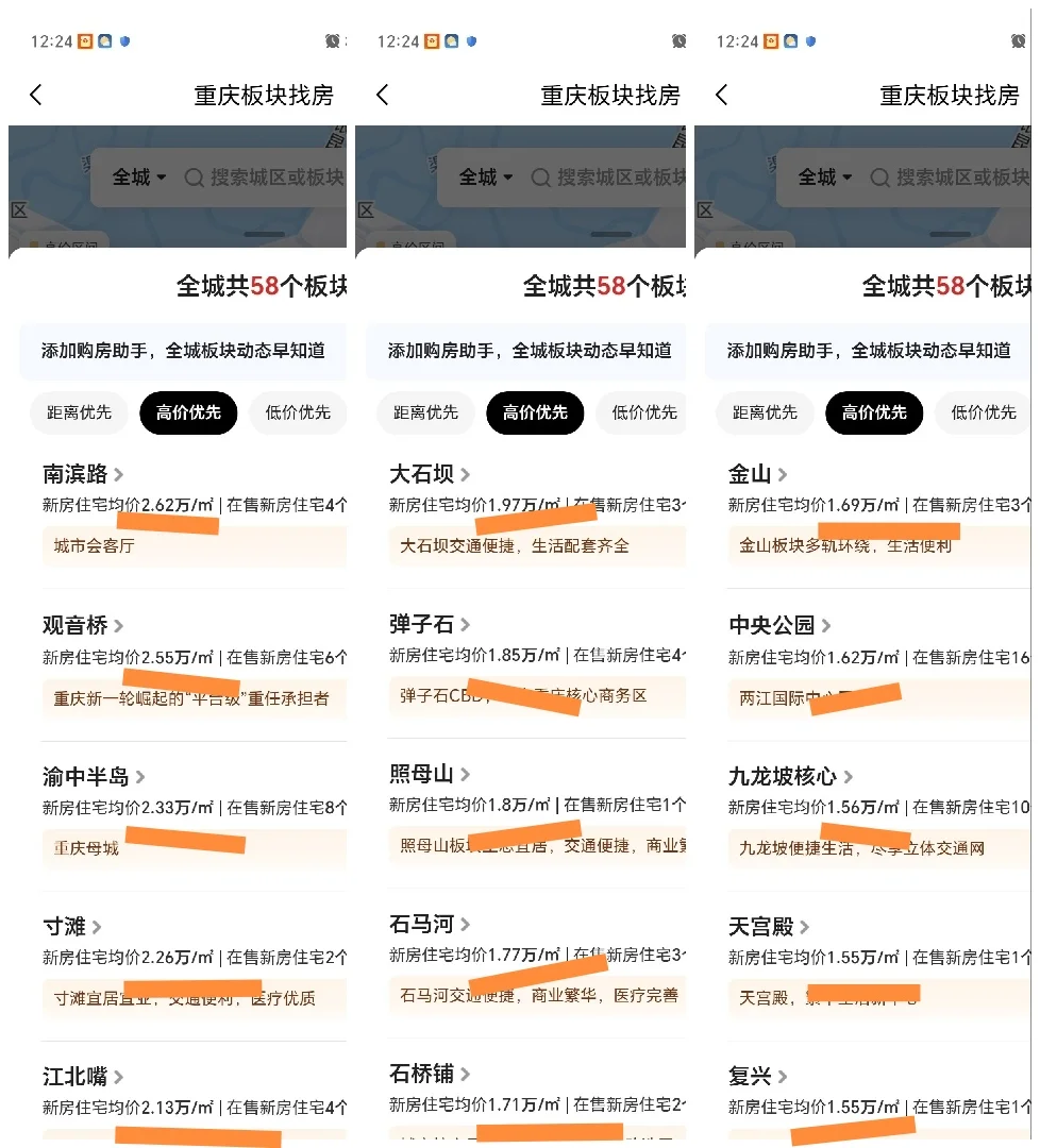 杭州成都苏州武汉重庆新房对比