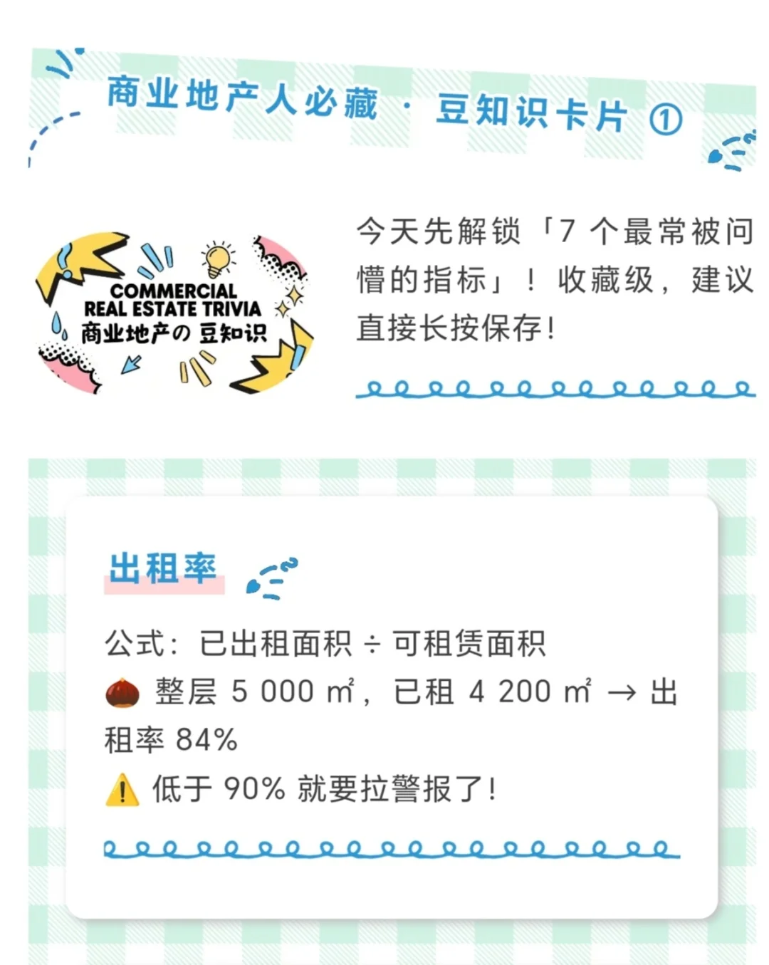 商业地产人必看！7个最常被问到的指标