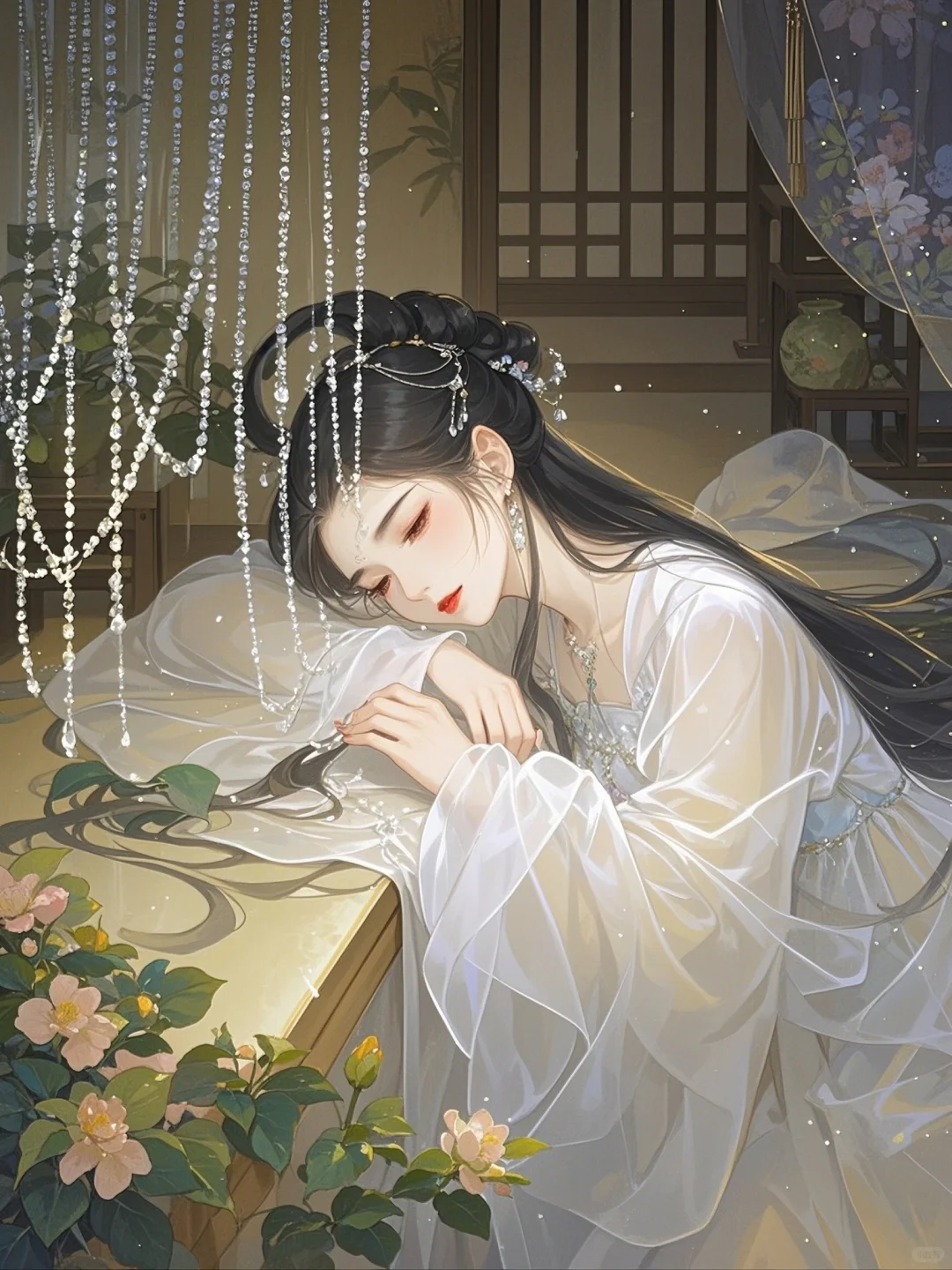 闭月羞花怨，沉鱼落雁愁