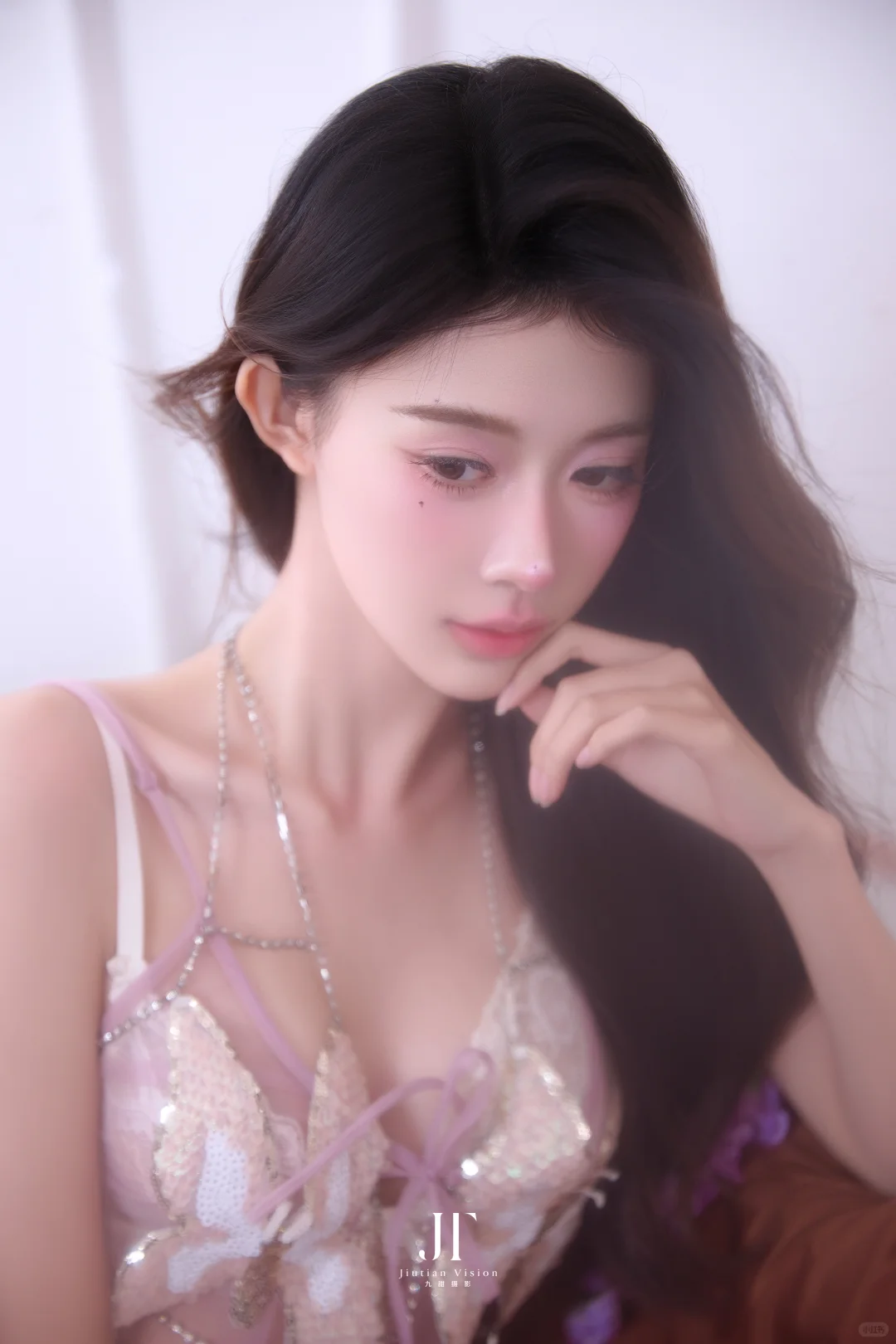 上海纯欲私房少女写真🎀紫色轻纱时尚性感💓