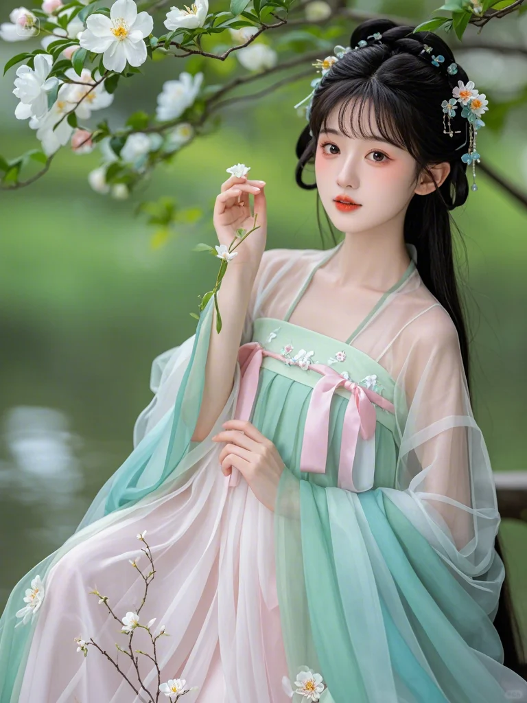 古风小美女【AI生成，勿混淆】