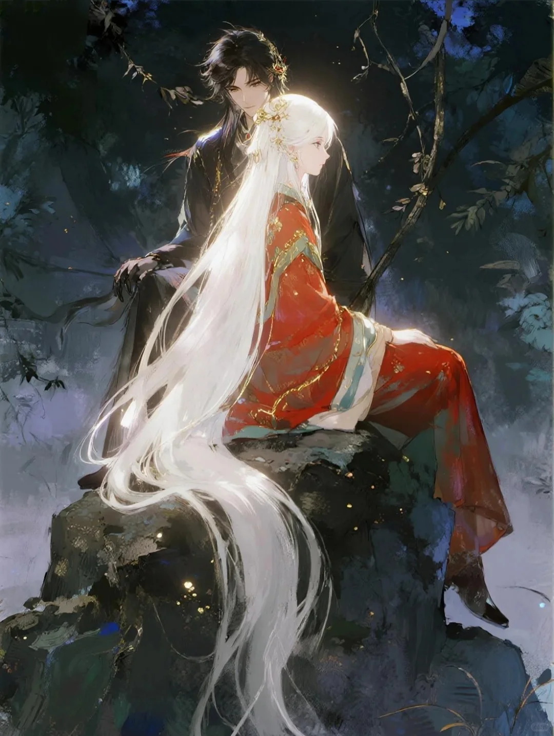 可商素材·山中灵女