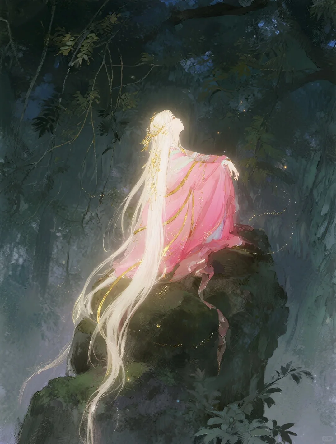 可商素材·山中灵女