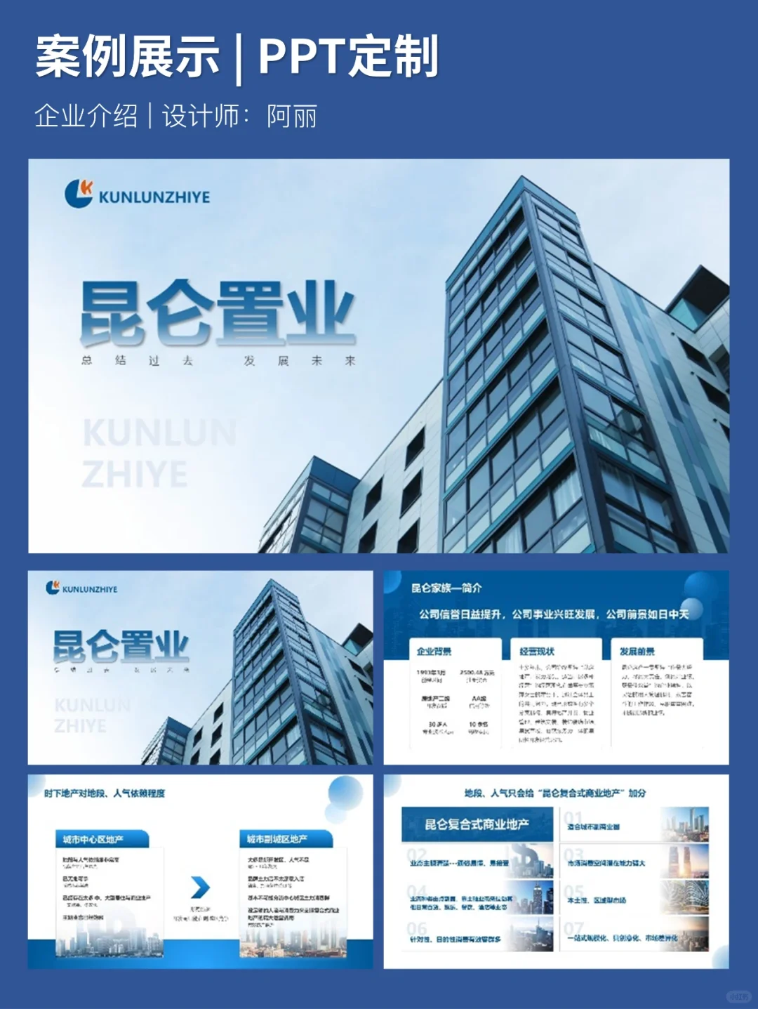 PPT练习 | 昆仑置业企业介绍PPT