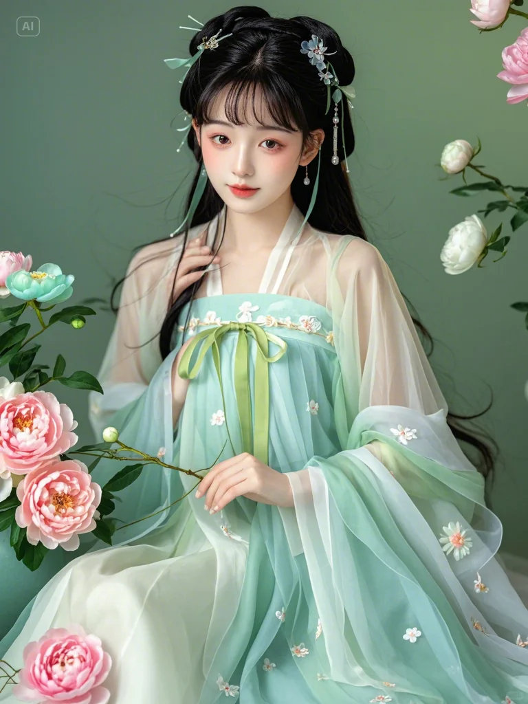 古风小美女【AI生成，勿混淆】