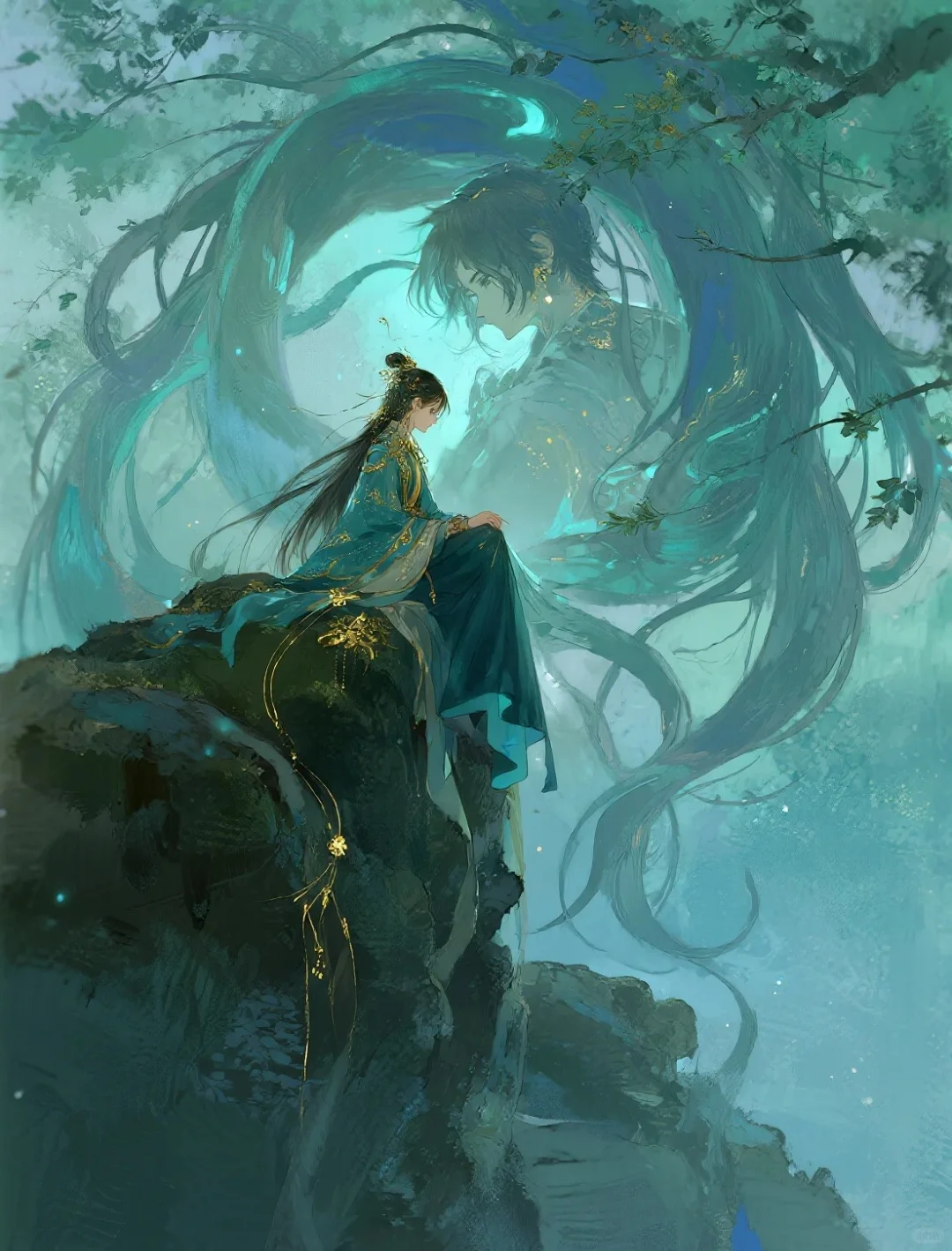 可商素材·山中灵女
