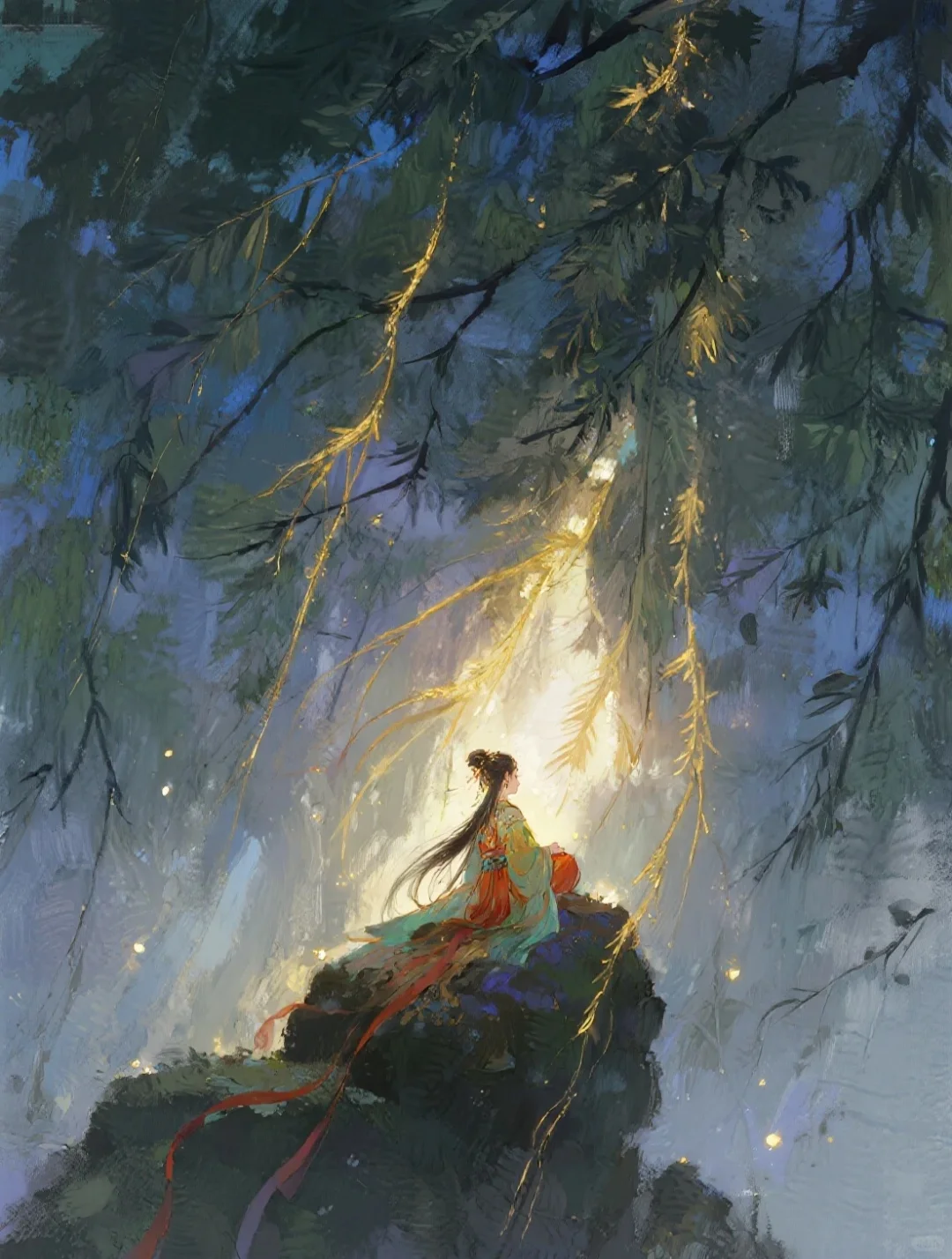 可商素材·山中灵女