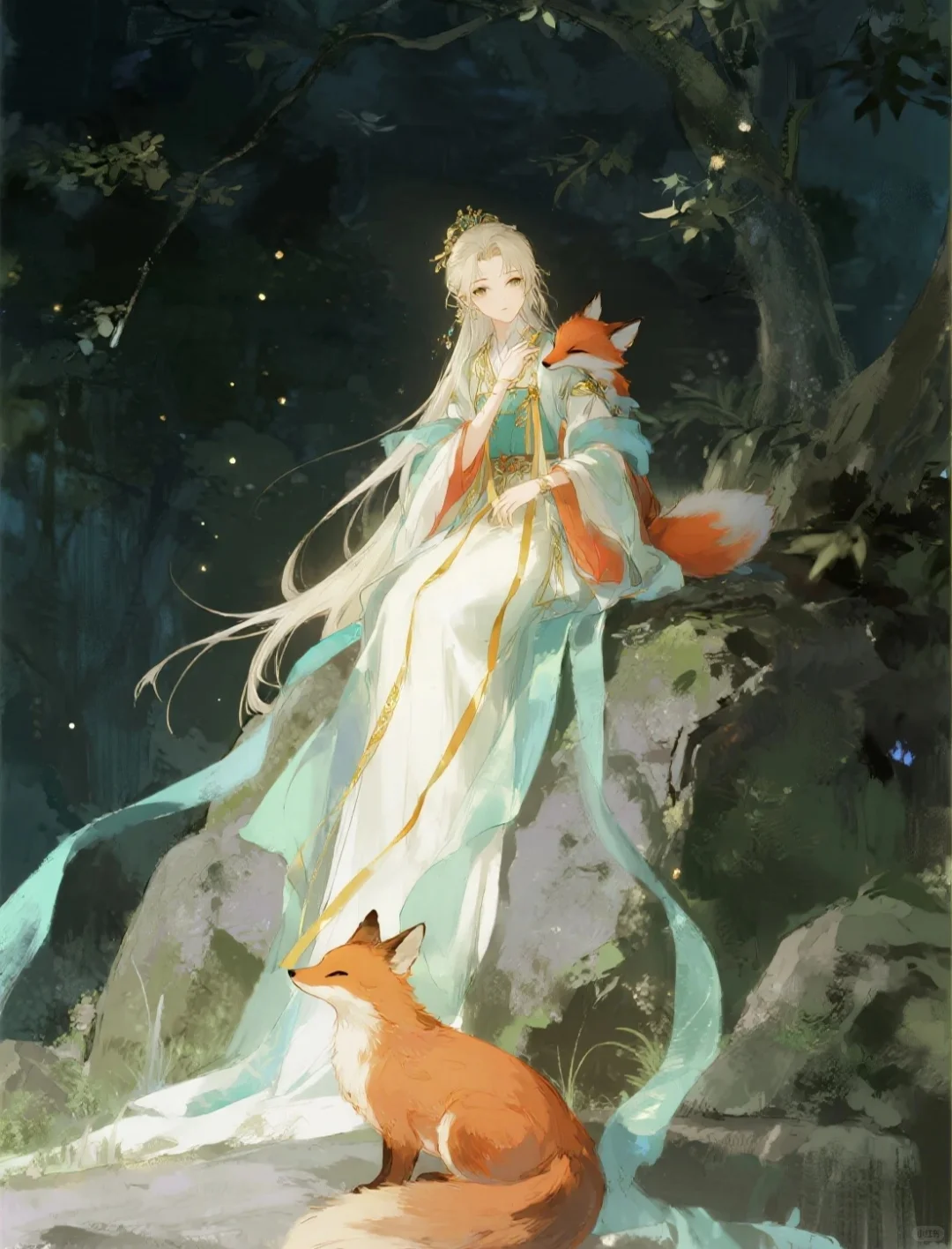 可商素材·山中灵女