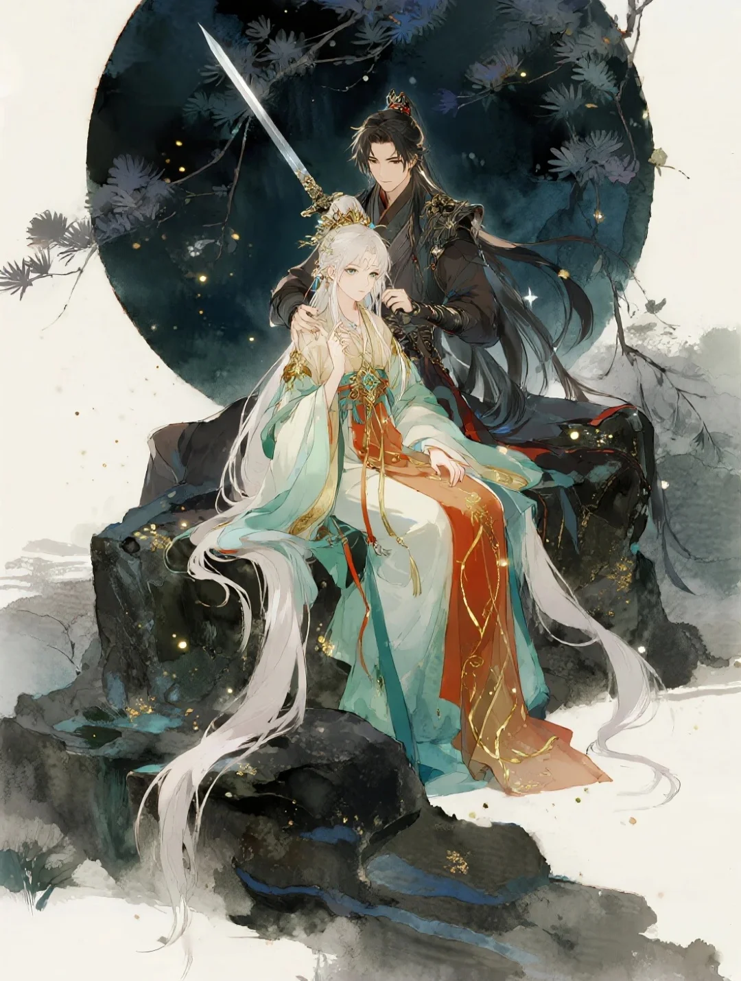 可商素材·山中灵女