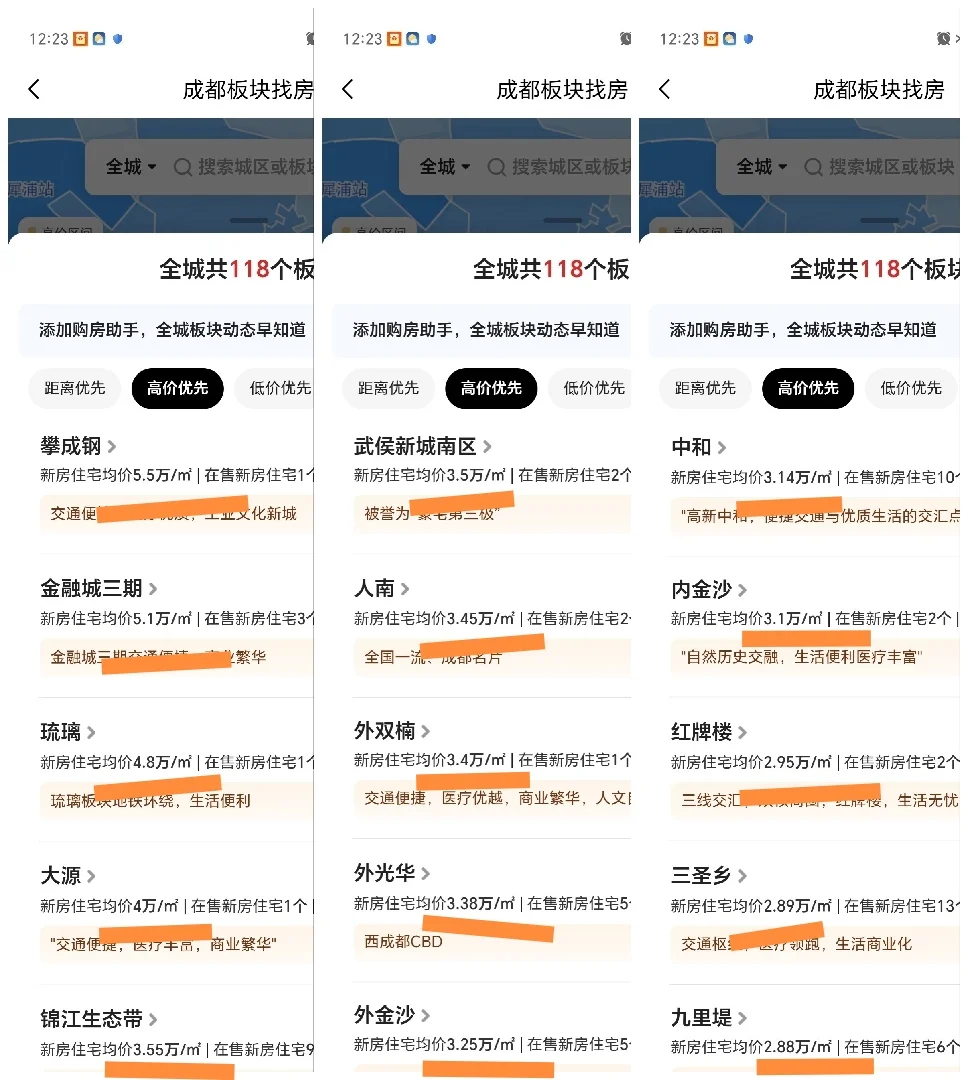 杭州成都苏州武汉重庆新房对比