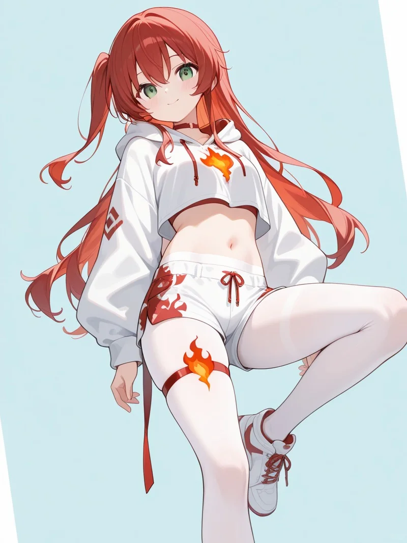 【人物印象特典】白丝运动少女套装 × 18人