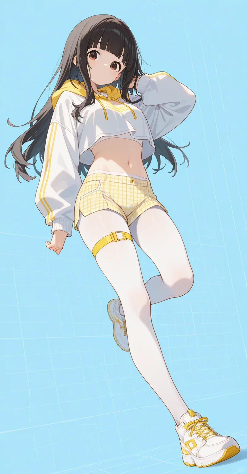 【人物印象特典】白丝运动少女套装 × 18人