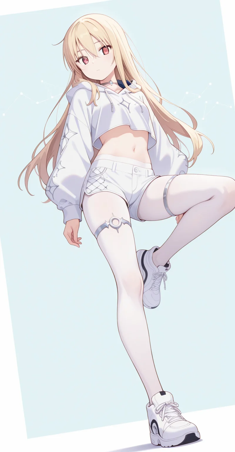 【人物印象特典】白丝运动少女套装 × 18人