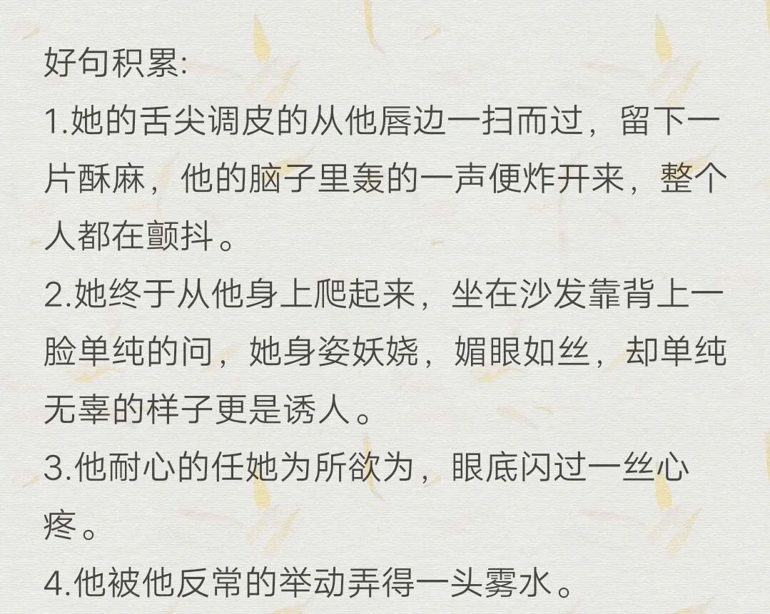 小说素材积累（三十）