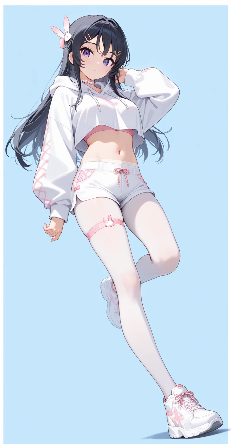 【人物印象特典】白丝运动少女套装 × 18人