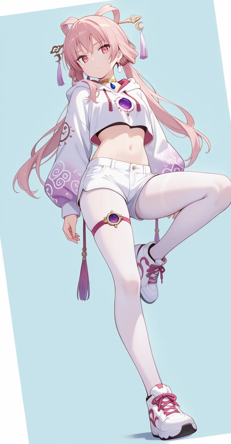 【人物印象特典】白丝运动少女套装 × 18人